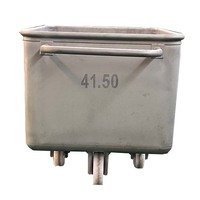 Chariot à viande en acier inoxydable de haute qualité 200L certifié CE ISO9001 pour les applications de boulangerie et de moulin à farine