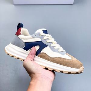 Chaussures décontractées modernes en toile à lacets et bout fermé pour hommes, avec doublure en maille, en cuir véritable, design haut de gamme de qualité supérieure - Product Image 3