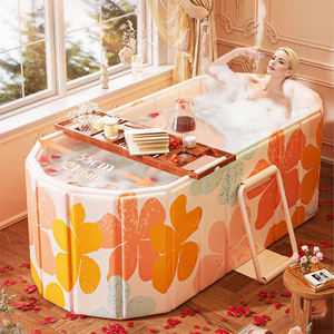 Vanace - Bañera de Hidromasaje Inflable Portátil de PVC de 330L, Diseño Ovalado, para Uso en Frío/Calor, para Recuperación Deportiva, para 2 Personas, Uso en Exteriores - Product Image 2