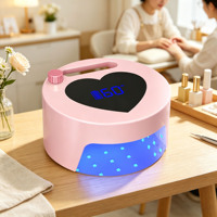 Lampe à ongles UV LED rechargeable 54W, professionnelle, sans fil, séchage rapide, portable, pour salon et domicile
