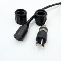 IL2M Connecteur mâle femelle en acier inoxydable à 2 broches Câble étanche circulaire en ligne pour une utilisation sous-marine Étanche à l'eau