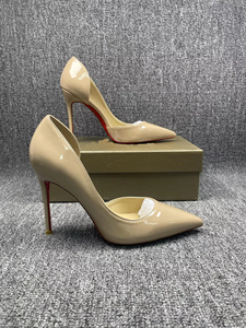 Дизайнерские туфли-стилетоны 2026 года с красной подошвой, черные кожаные женские туфли на высоком каблуке, удобные, нескользящие, для торжественных случаев, с острым носком - Product Image 5