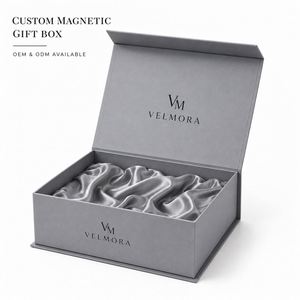 Boîtes en papier rigides, boîte cadeau pliable magnétique, emballage de luxe, logo personnalisé, fermeture pour emballage de parfum, montre, bijoux - Product Image 1