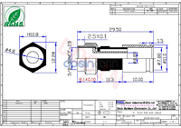 PPC EX6XL RG6 conector F EX6 18 PPC RG 59 CCTV impermeable conector Coaxial de RF de compresión de Stargold F-conector
