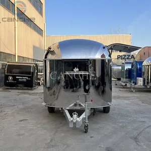 Camion de restauration mobile Canche 3m en acier inoxydable, unique et personnalisé, pour barbecue - Product Image 3
