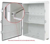 Boîtier électrique en plastique ABS pour courant faible, boîte de jonction en plastique et boîtier de surveillance étanche sans verrouillage