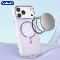 Funda de Silicona Líquida VAWI S071 para iPhone 17 Pro Max, Marco Metálico para Lente, Funda Antigolpes para Huawei P70 Pro