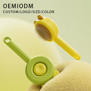 Spazzola Speciale per Pelo Fluttuante di Cani e Gatti, Pettine per Pulizia Profonda, Pulsante di Rilascio Rapido, Strumenti e Accessori per la Toelettatura degli Animali - Product Image 1