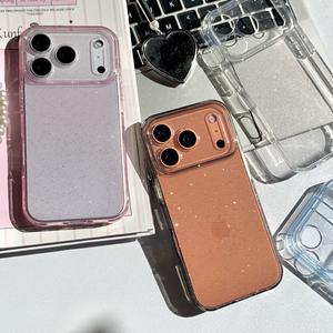 Funda Brillante para <span class=keywords><strong>Teléfono</strong></span> Celular, Funda Móvil Flexible de TPU, Fundas Brillantes para Mujer, para iPhone 17 15 Pro Max 16 14 - Product Image 1