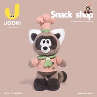 Jouet en peluche Fun Snack Shop Crispy Noodles Little Raccoon Crispy Roll, coussin, cadeau d'anniversaire, en polyester et coton PP