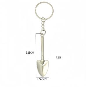 Portachiavi a Forma di Mini Pala per Uomo, Portachiavi in Metallo a Forma di Vanga, Catene Portachiavi, Portachiavi 3D a Forma di Pala, Souvenir in Metallo, Utensili Decorativi - Product Image 2