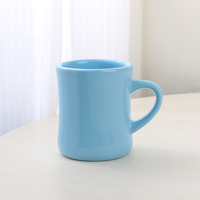 Lourd classique Vintage rétro Style épais imprimé café porcelaine impression Logo personnalisé en céramique crème blanc café Diner tasses