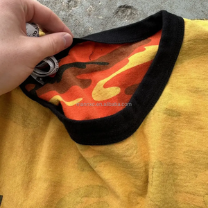 Tùy Chỉnh In Đảo Ngược Unisex T-Shirt Thời Trang Dạo Phố Lỏng Phù Hợp Với Với Màu Sắc Khối Thiết Kế - Product Image 3