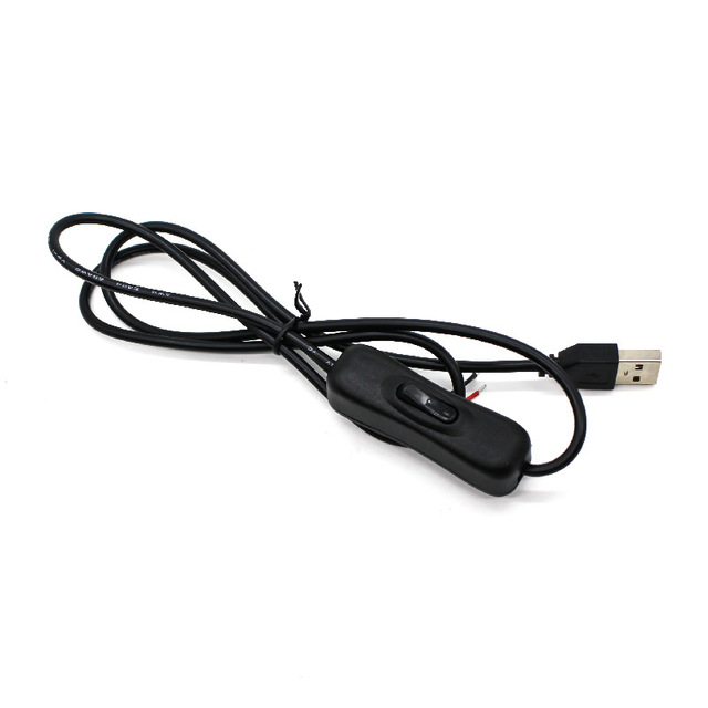 150cm 5V USB on OFF 304  Switch Cable Cord  for Fans Led Strips Neon Sign Table Night Light