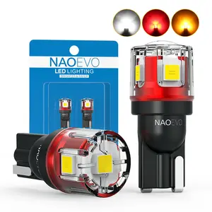 NAO-Lámpara de T10-N5 superbrillante SMD 168 194 para puerta de lectura, luz de estacionamiento intermitente, Bombilla de iluminación Led automática, Canbus T10