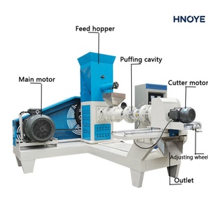 Machine extrudeuse de granulés d'aliments pour poissons flottants, moteur diesel 5500W, pour étang à poissons isolé, sans besoin d'électricité - Product Image 2