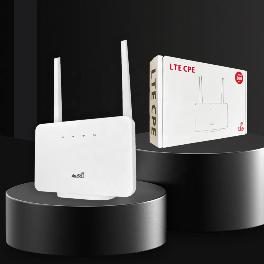 Dnxt 4G LTE เราเตอร์ไร้สาย WIFI 106 CPE ขนาดเล็กที่มีพอร์ต LAN 300Mbps เครือข่ายพ็อกเก็ต4G LTE ซิมการ์ดโมเด็ม