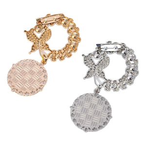 Broche Elegante con Perlas y Mariposas para Sublimación - Joyería en Blanco para Transferencia Térmica, Formas Redondas/Ovaladas para Fotos Personalizadas - Product Image 6