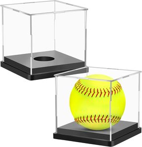 Estuche de exhibición de acrílico transparente plegable y pulido al por mayor para pelotas deportivas: exhibición y almacenamiento para coleccionistas de pelotas de béisbol, tenis y golf - Product Image 1
