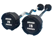 Barre de musculation en caoutchouc à poids fixe, barre droite, barre courbe, 10 kg-50 kg, entraînement de force