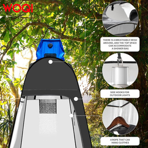 Carpa de Ducha Portátil WOQI 120x120x190cm, Impermeable, de Nailon, de Apertura Rápida, Refugio de Privacidad para Exteriores, para Camping y Playa - Product Image 1