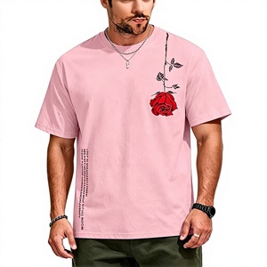 Custom OEM Logo Oversized Boxy Fit <b>Men's</b> T-Shirt High Quality 100% Cotton Loose Breathable Quick Dry Streetwear Hip Hop Style - Product Image 1