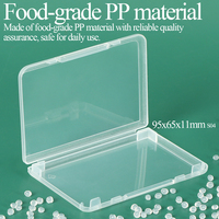 Estuche Delgado para Tarjetas SUNSHING, Caja de Almacenamiento Transparente para Tarjetas de Crédito, Estuche para Tarjetas de Membresía y Coleccionables