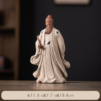 Wuyang Zhang Sanfeng décoré maître ancestral taoïste statues en céramique de personnages historiques décoration de table Kung fu Tai cr