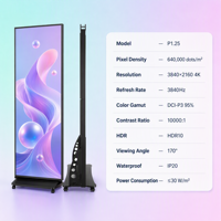 Pantalla LED Plegable para Interiores P1.25 de Alta Resolución y Brillo para Publicidad