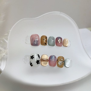 100 estilos de <span class=keywords><strong>uñas</strong></span> postizas personalizadas de lujo <span class=keywords><strong>con</strong></span> <span class=keywords><strong>piedras</strong></span> brillantes, <span class=keywords><strong>uñas</strong></span> cortas redondas <span class=keywords><strong>con</strong></span> forma de corazón, <span class=keywords><strong>uñas</strong></span> <span class=keywords><strong>francesas</strong></span> <span class=keywords><strong>con</strong></span> punta de perla, manicura acrílica, <span class=keywords><strong>uñas</strong></span> adhesivas. - Product Image 3