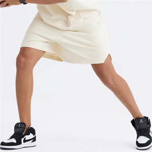 Short d'entraînement surdimensionné unisexe pour homme avec logo personnalisé épais 100% coton éponge française solide teint uni anti-UV respirant - Product Image 4