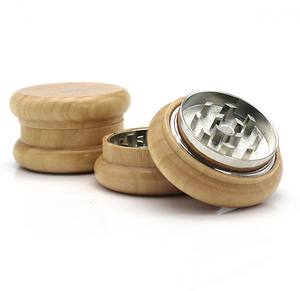 Neues billiges kunden spezifisches Logo verfügbar Gewürz brecher Schleifer Holz 2 Teil 2,16 Zoll - Product Image 2