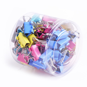 En gros 4 couleurs 60 pièces pvc boîte en métal 15mm mini coloré <span class=keywords><strong>pince</strong></span>-notes - Product Image 4