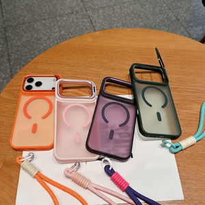 Custodia per telefono con supporto e laccetto per <span class=keywords><strong>iPhone</strong></span> 18 17 13 15 14 12 <span class=keywords><strong>11</strong></span> <span class=keywords><strong>Pro</strong></span> <span class=keywords><strong>Max</strong></span> 16E 17e 16 Plus, <span class=keywords><strong>Cover</strong></span> Magnetica con Cinghia e Supporto <span class=keywords><strong>Fotocamera</strong></span> - Product Image 3