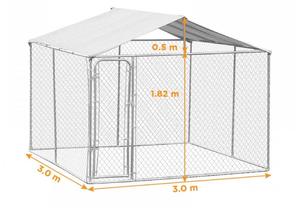 Heißer Verkauf Hühnerstall Haus mit Sonnenschutz Abdeckung Outdoor Tier Kaninchen Käfig 2x3x2m großen Hühnerstall Coop zum Verkauf - Product Image 2