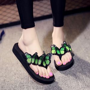 Sandales d'été pour femmes, talon moyen de 3 cm, antidérapantes, avec nœud brodé, tongs d'été cousues à la main - Product Image 6