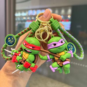Ninja Rubber Turtles Japanese <b>Anime</b> Mobile Phone Chain <b>Keychain</b> Plastic Pendant for Book Bag & Couple Car Keys Hanging Gifts - Product Image 3
