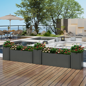 Cajas de plantación resistentes a la intemperie galvanizadas de acero inoxidable personalizables por el fabricante original <span class=keywords><strong>para</strong></span> aplicaciones de balcón - Product Image 3