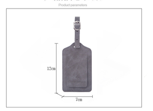 Étiquettes de bagages de voyage en cuir PU, personnalisées, Premium, 50 pièces, pour voyages - Product Image 2