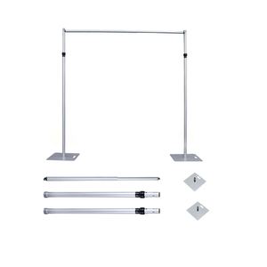 Heavy-Duty Adjustable Backdrop <b>Stand</b> with Steel Base | Sturdy Support for Grass Walls, Flower Walls, Photography & Events - Product Image 2
