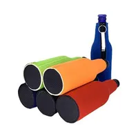 Manchon isotherme personnalisé pour bouteille de bière 330 ml, portable, en néoprène 5 mm, pliable, écologique, support de canette par sublimation