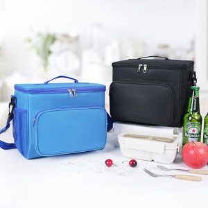 Portable Insulated Lunch <b>Bag</b> <b>30L</b> Square Cooler With Crossbody Strap For Picnic Outdoor Use - Product Image 1