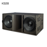 Subwoofer double 18 pouces en néodyme KS28, 2000W, haut-parleur de basses audio professionnel pour club et scène