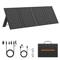Panneau solaire monocristallin portable 60W haute efficacité, étanche, flexible et pliable pour l'extérieur, chargeur solaire (stock US)