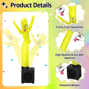 Offre Spéciale Mini bureau Type C Usb danse homme Wacky ondulant Tube Guy Type petit danseur d'air gonflable - Product Image 4