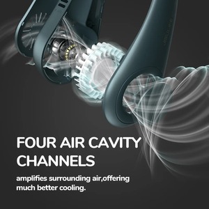 Ventilador de Cuello Portátil, Ventilador de Cuello sin Aspas con Turbina, Recargable, de Alta Potencia, para Oficina - Product Image 5