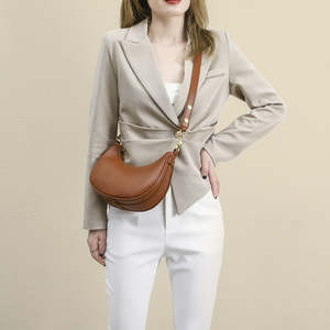 Customized <b>handbag</b> fashion design wallet women's shoulder bag PU leather women's armpit bag - Product Image 6