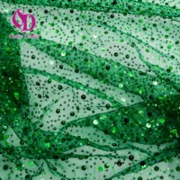 6mm 3mm paillettes broderie perles 100% Polyester vert maille tissu non tissé techniques pour robe de mariée en ligne sacs jouets