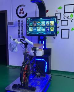 Large 9DVR VR Racing Bikes Indoor Cycling Simulator with Metal Frame for Fitness & <b>Entertainment</b> in Public Malls - Product Image 3