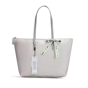 Grand Sac Fourre-Tout Style Français pour Femmes, Motif Crocodile, Broderie Décorative, Fermeture Éclair Étanche, Doublure en Polyester - Product Image 4